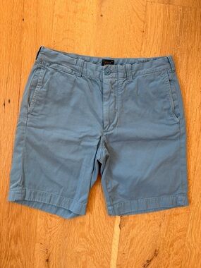 J Crew Blue Cotton Chino Shorts